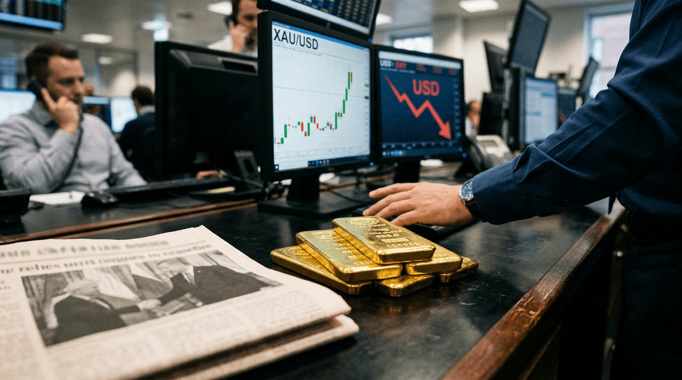 Gold Surges on Weakening USD and Safe-Haven Demand Post-Ceasefire