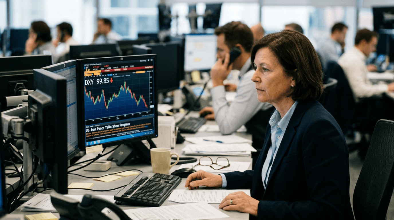 US Dollar Index Falls Below 100 Amid US-Iran Peace Talks