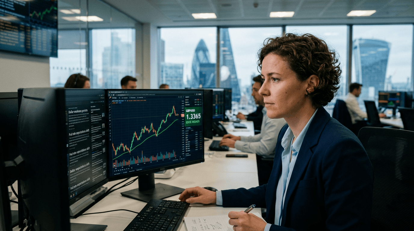 GBP/USD Climbs to 1.3365 as Dollar Falters Before US Jobs Data