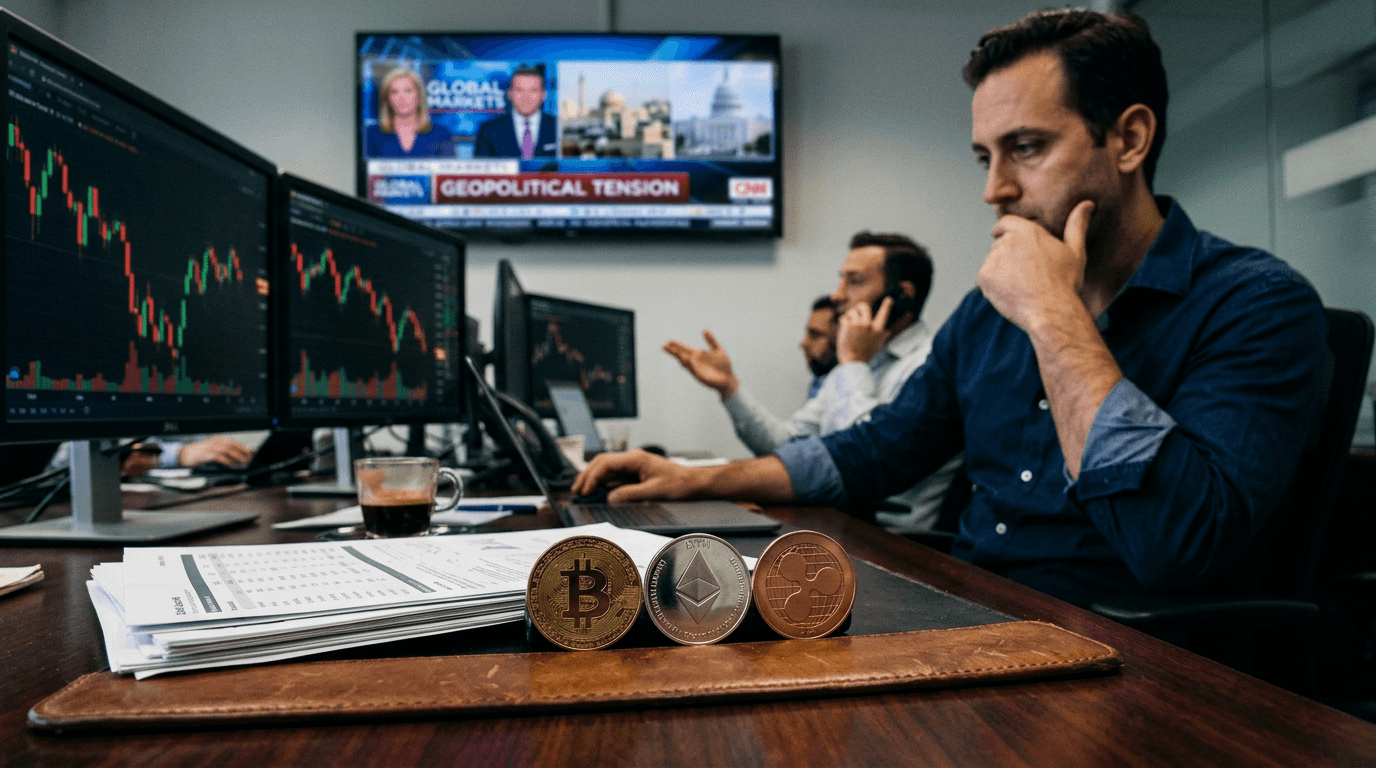 Bitcoin, Ethereum, and Ripple Hold Key Supports Amid 2% Pullback and Geopolitical Tensions