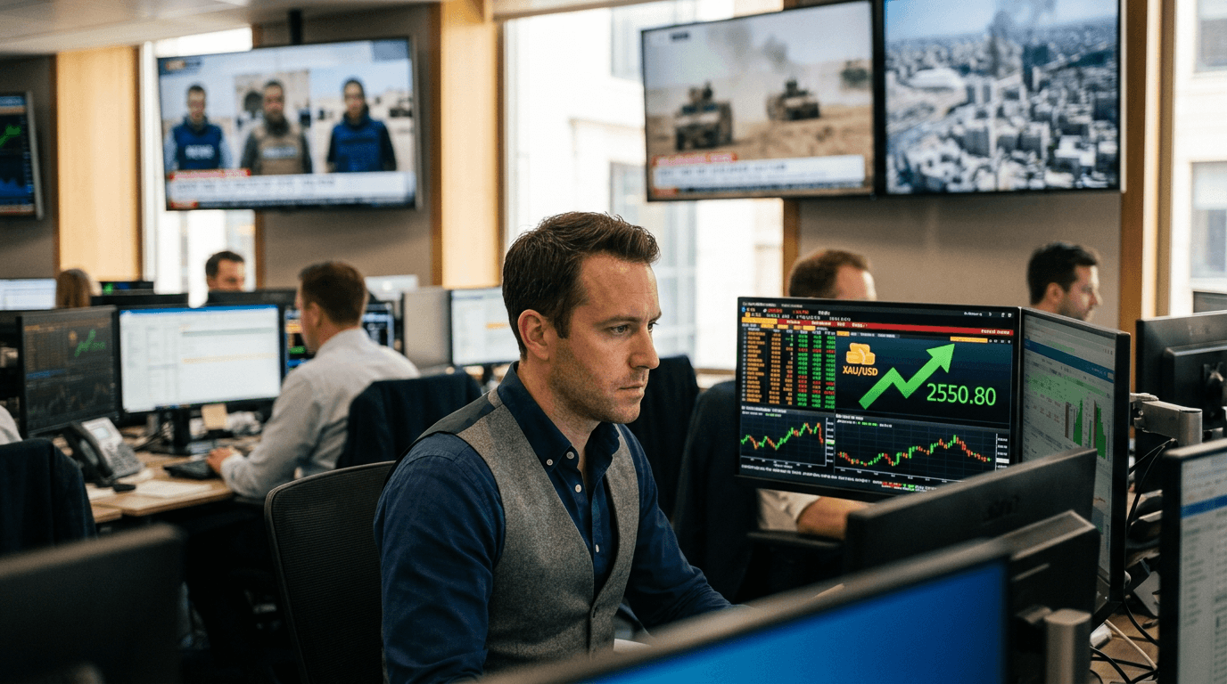 Gold Advances on Safe-Haven Demand Amid Middle East Tensions