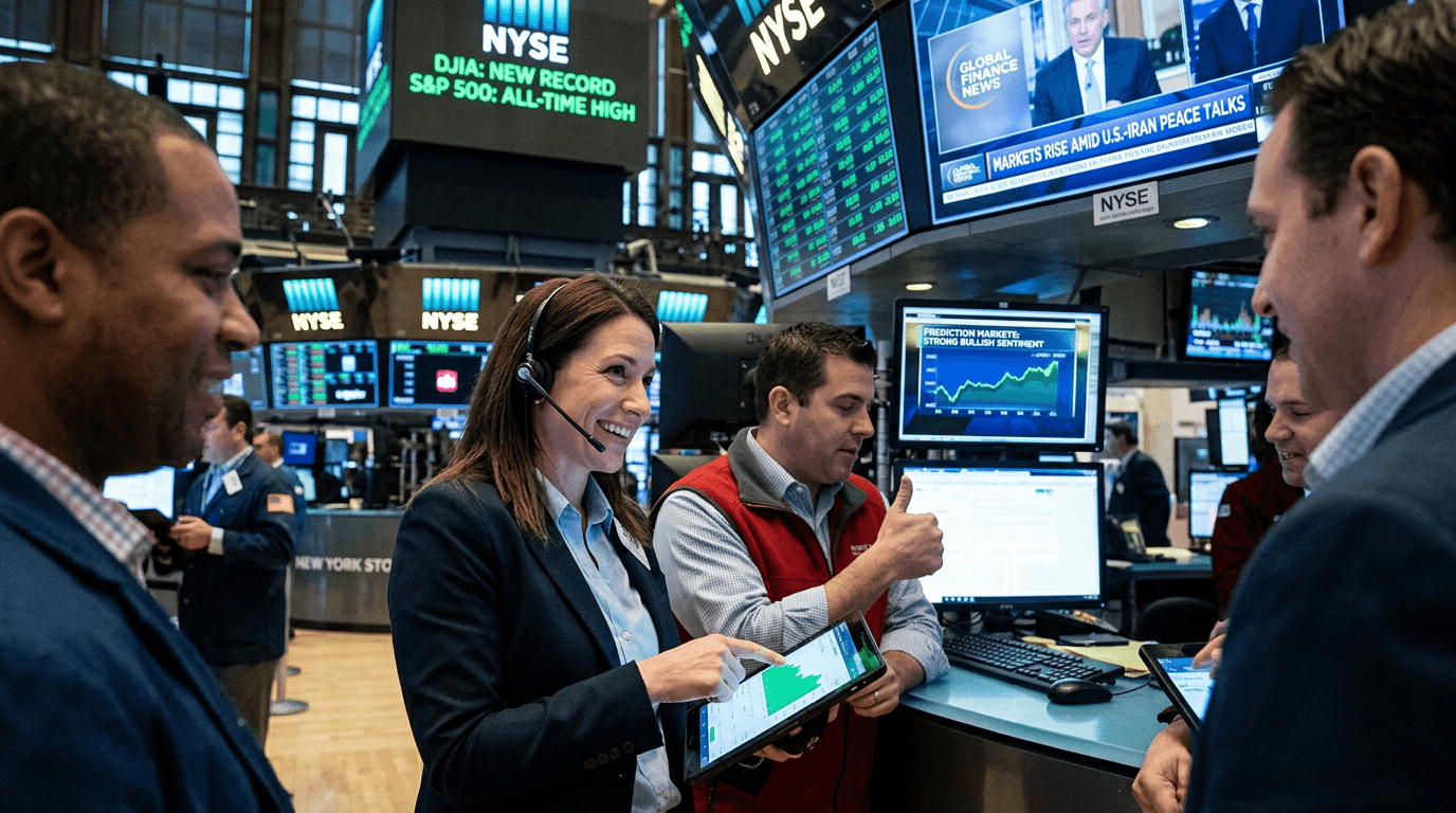 S&P 500 and NASDAQ 100 Surge to Record Highs Amid Iran Peace Optimism