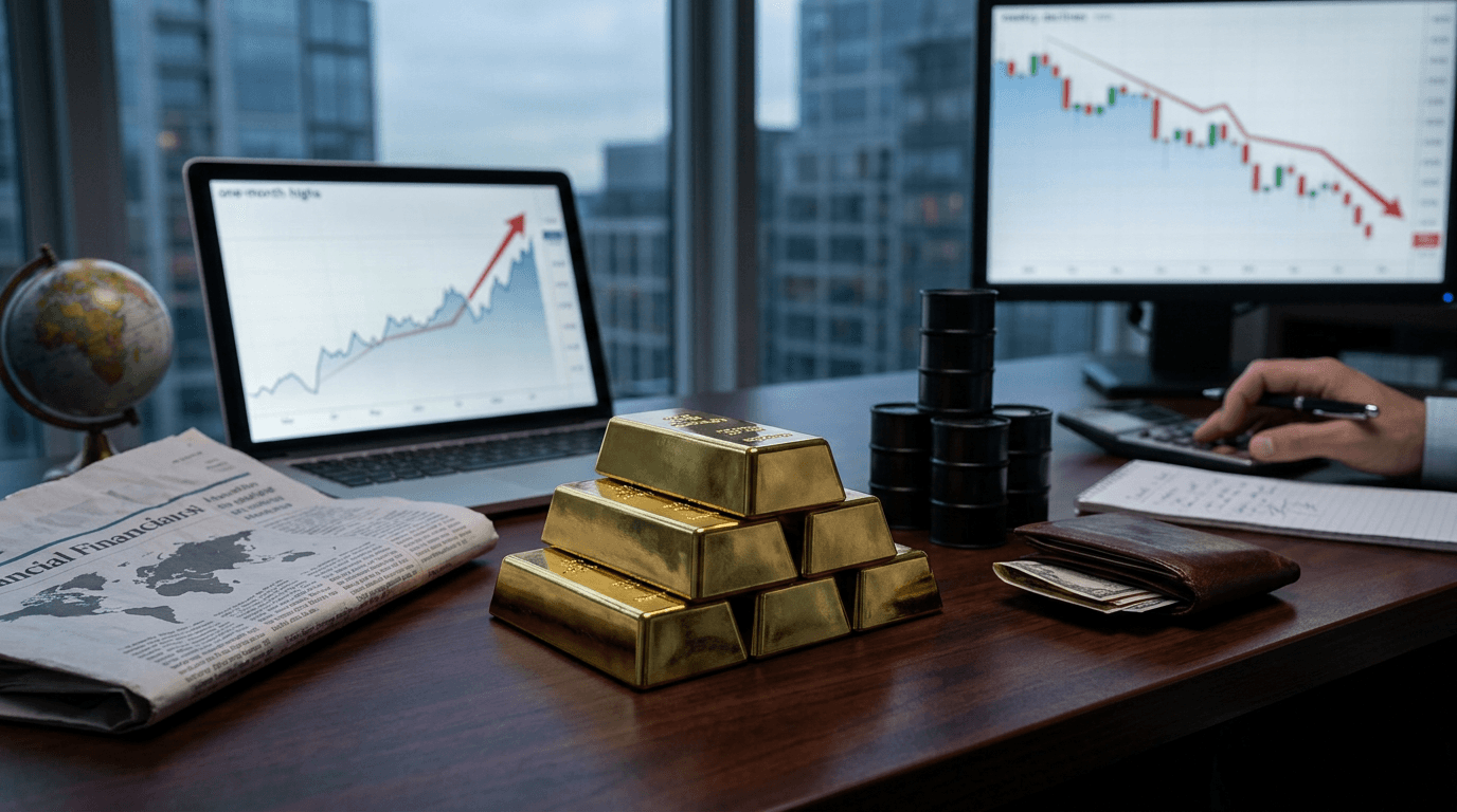 Gold Surges to One-Month Highs Despite Weekly Decline: Decoding Safe-Haven Demand and Oil Pressures