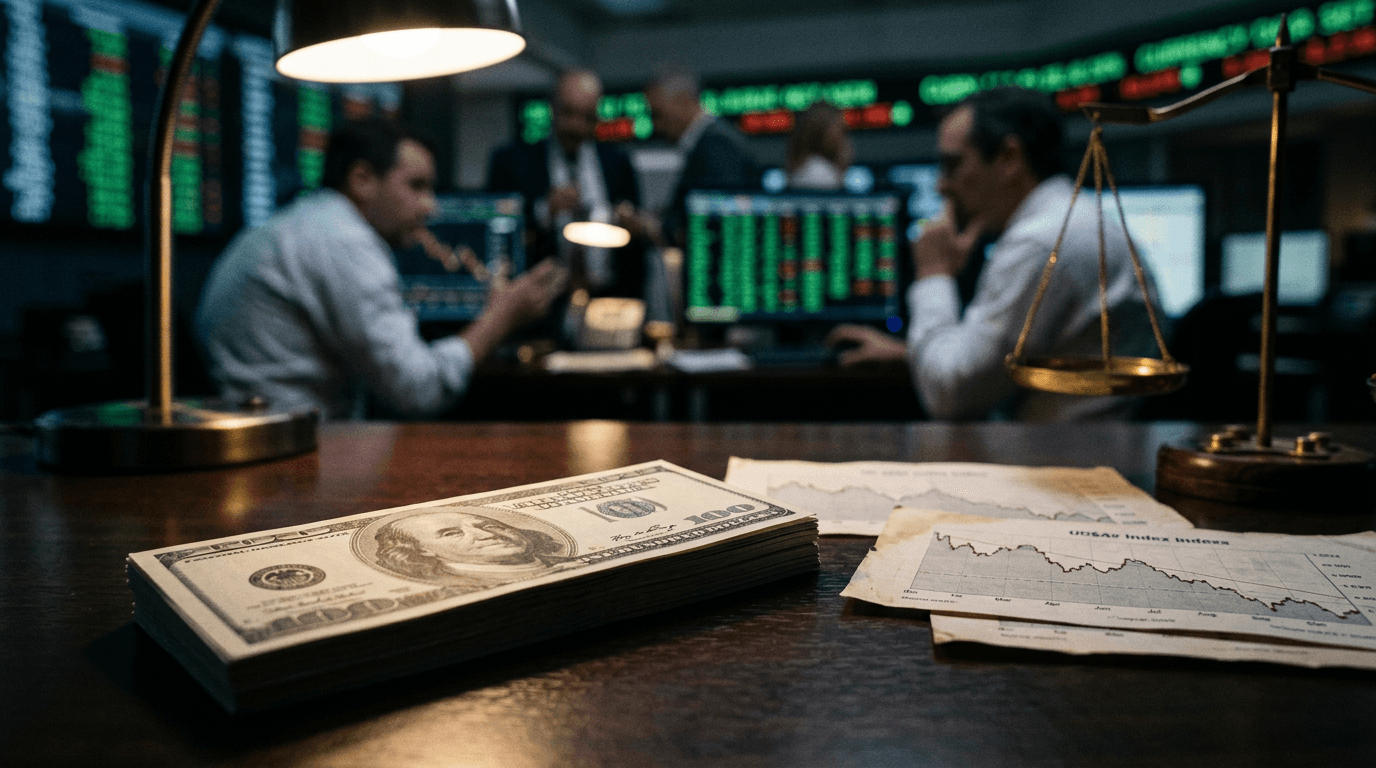 Dollar Index Dips Below 100 Amid Tariff Uncertainty and Recession Fears