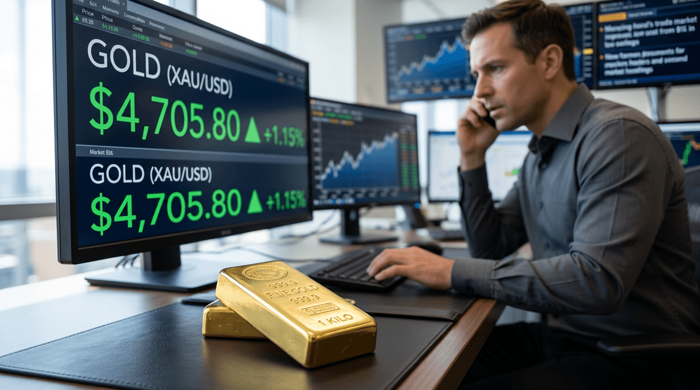 Gold Recovers Above $4,700 on Safe-Haven Demand Amid Geopolitical Tensions