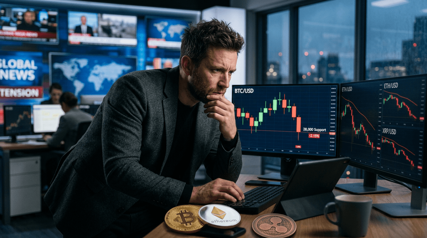 Crypto Majors Hold Key Supports Amid US-Iran Conflict; Traders Face Volatility Ahead