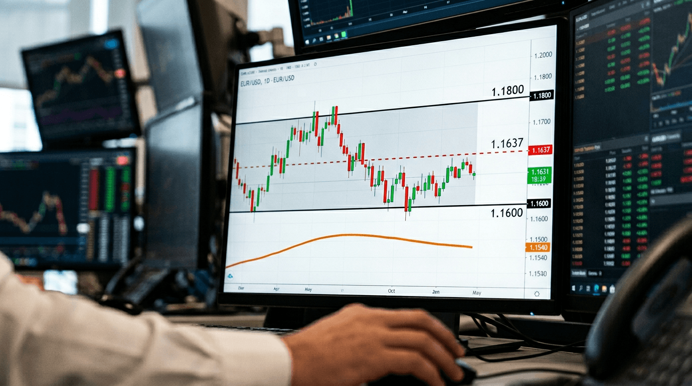EUR/USD Consolidates Near 1.1600 as Technical Levels Define Next Move