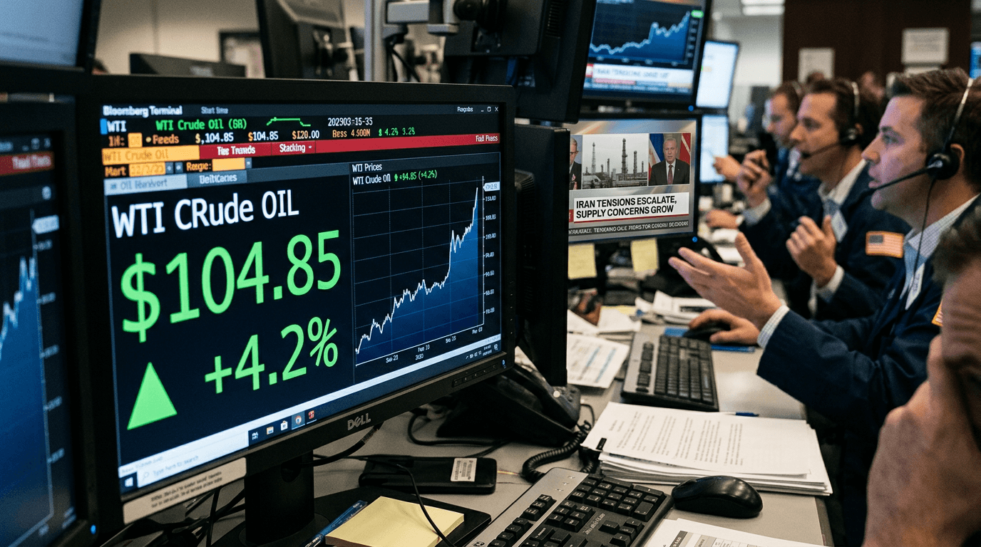WTI Crude Surges to $105 Amid Iran Tensions—What Traders Should Know
