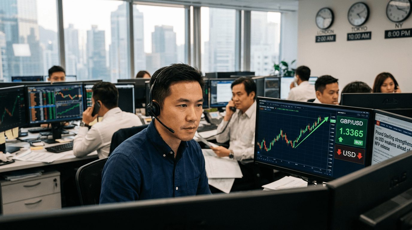 GBP/USD Edges Higher to 1.3365 as Traders Await Critical US Nonfarm Payrolls