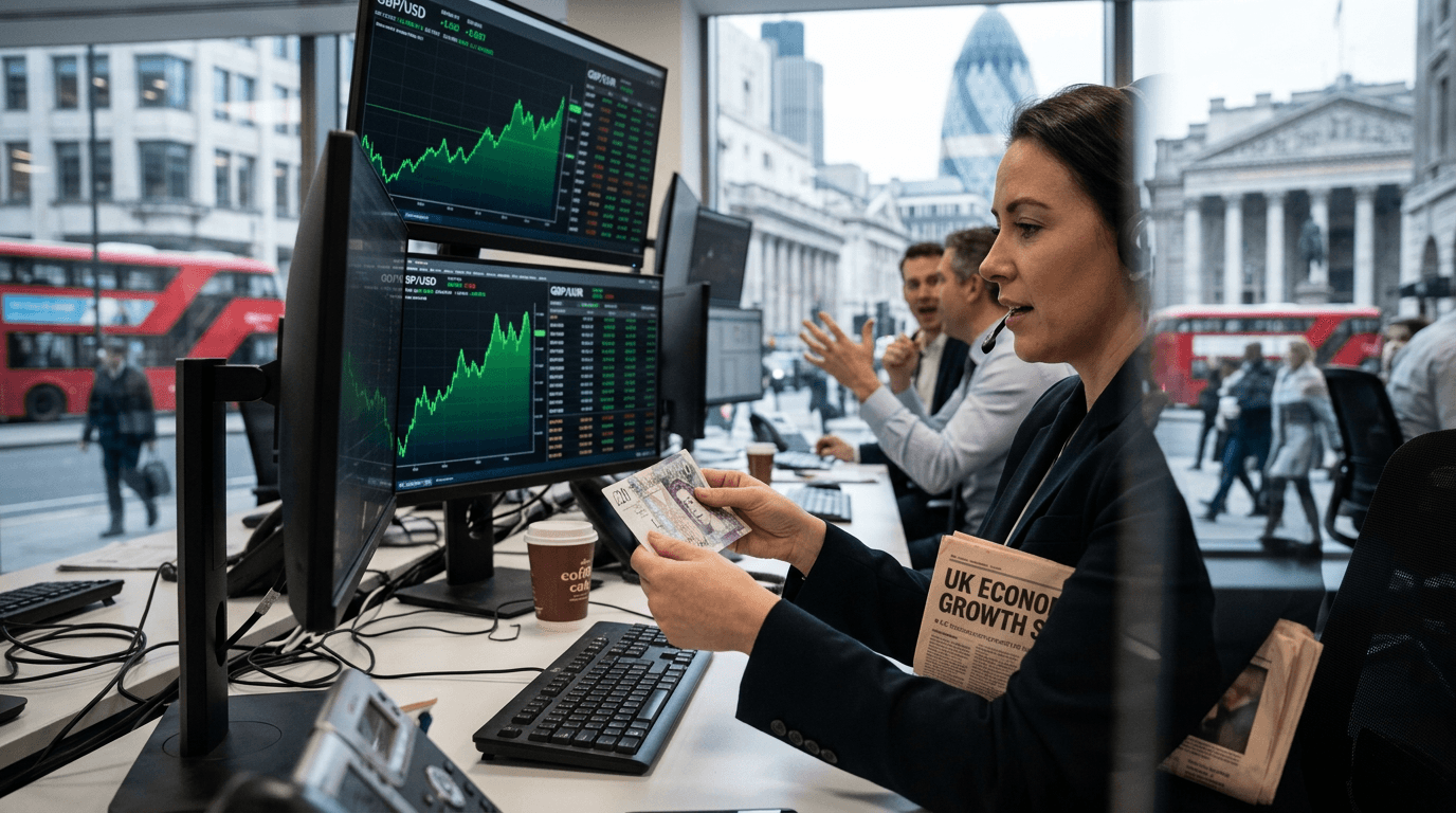 UK GDP Crushes Forecasts at 0.5%: Market Reprices Rate Cuts and Sterling Rallies
