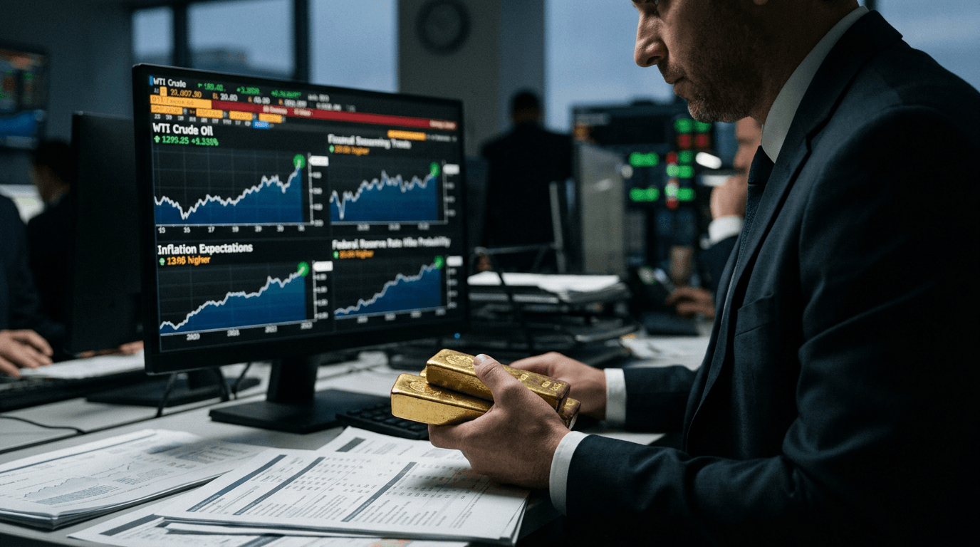 Gold Stalls as Fed Rate Hike Bets Overwhelm Safe-Haven Flows Amid Iran Tensions