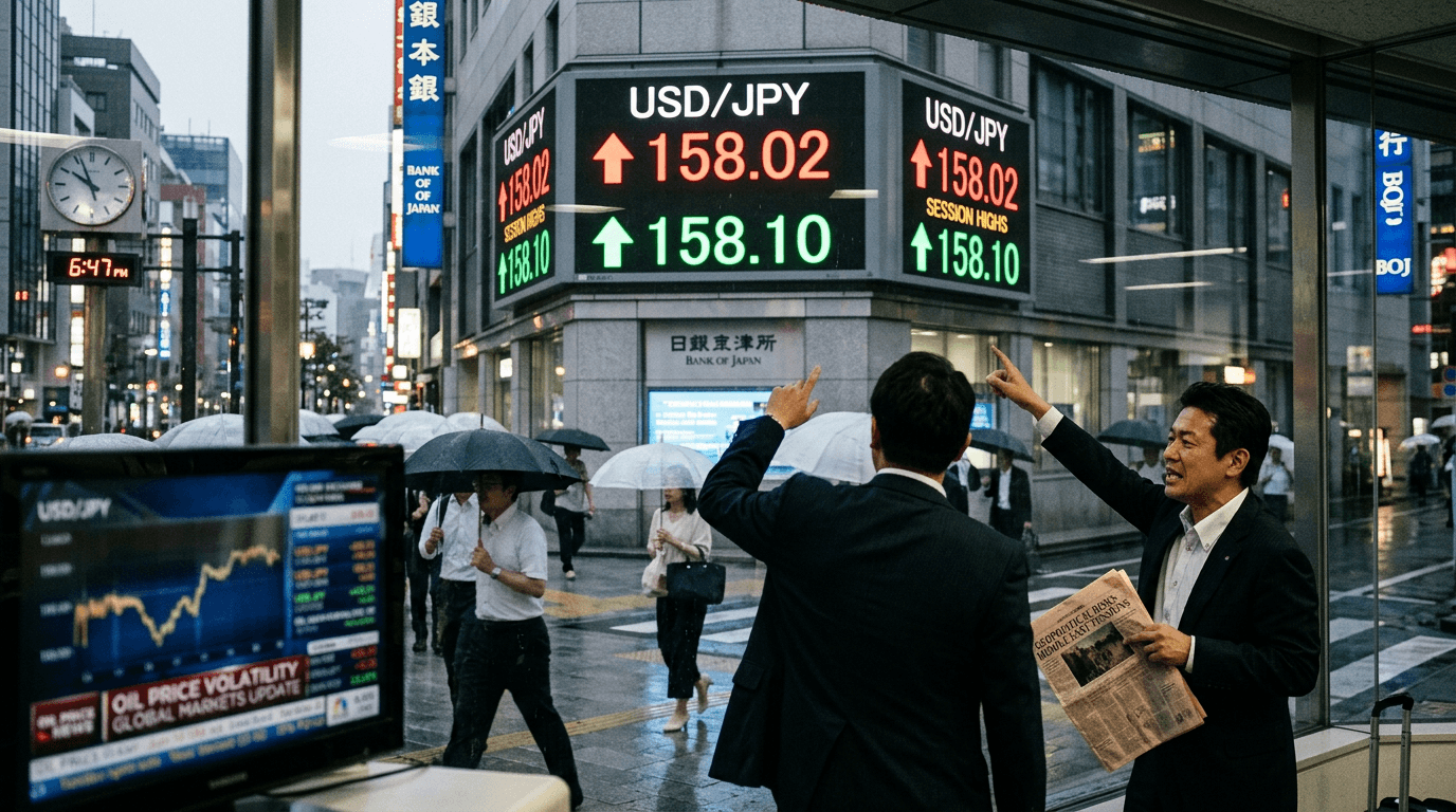 USD/JPY Surges to 158.00 as Geopolitical Tensions Drive Safe-Haven Flows