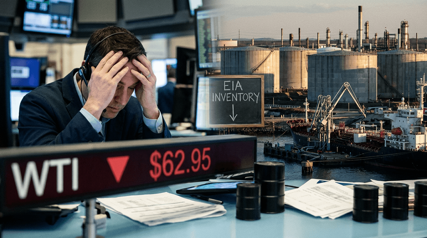 WTI Crude Slumps as US-Iran Peace Talks Ease Supply Fears, Outweighing Inventory Tightness