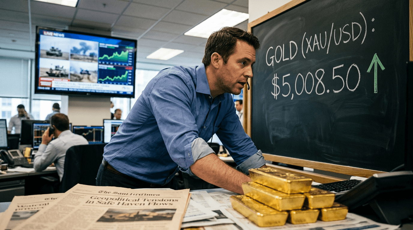 Gold Advances Amid Middle East Tensions: Safe-Haven Demand Reshapes Markets