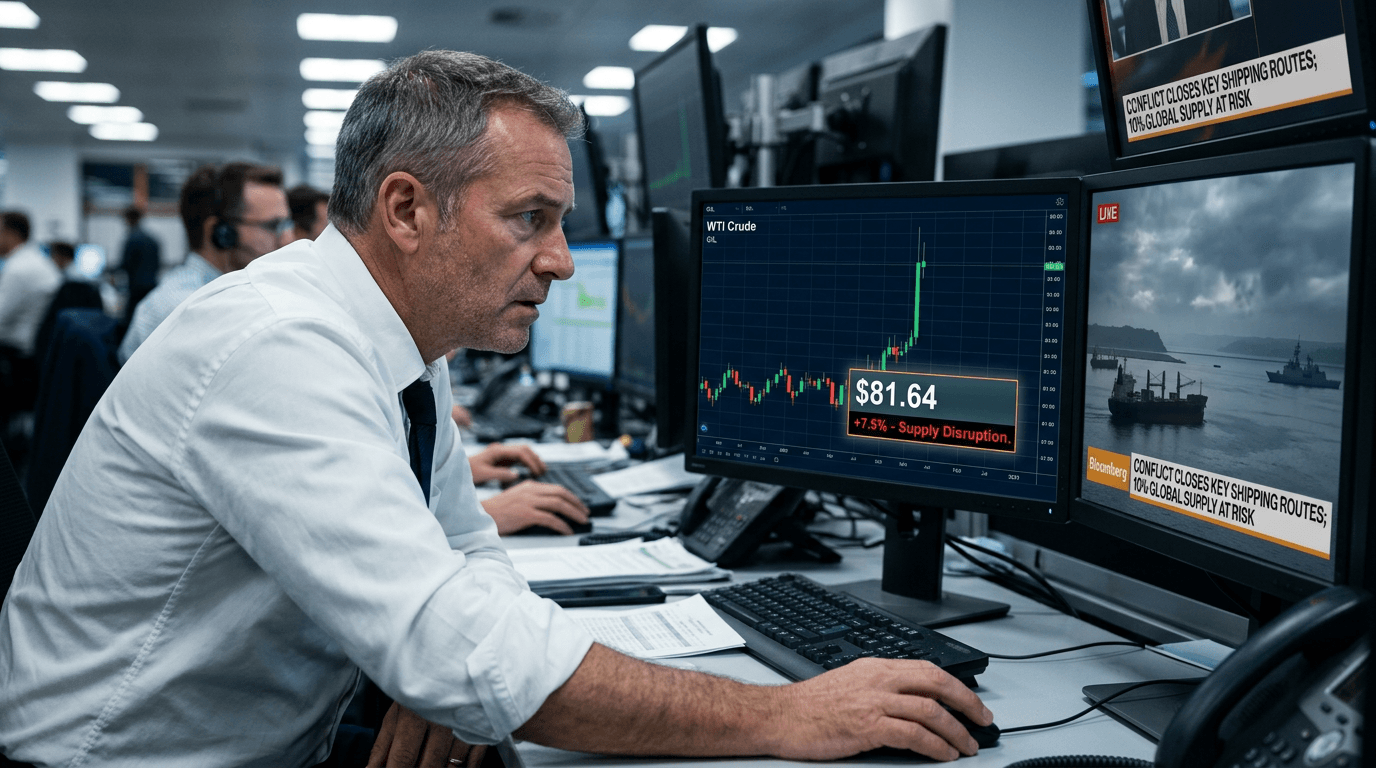 Oil Surges 9% to $81.64 Amid US-Iran Military Escalation and Strait of Hormuz Blockade