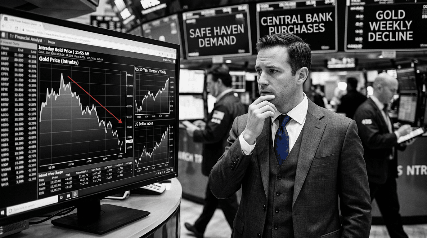 Gold Advances on Safe-Haven Demand Despite Weekly Decline