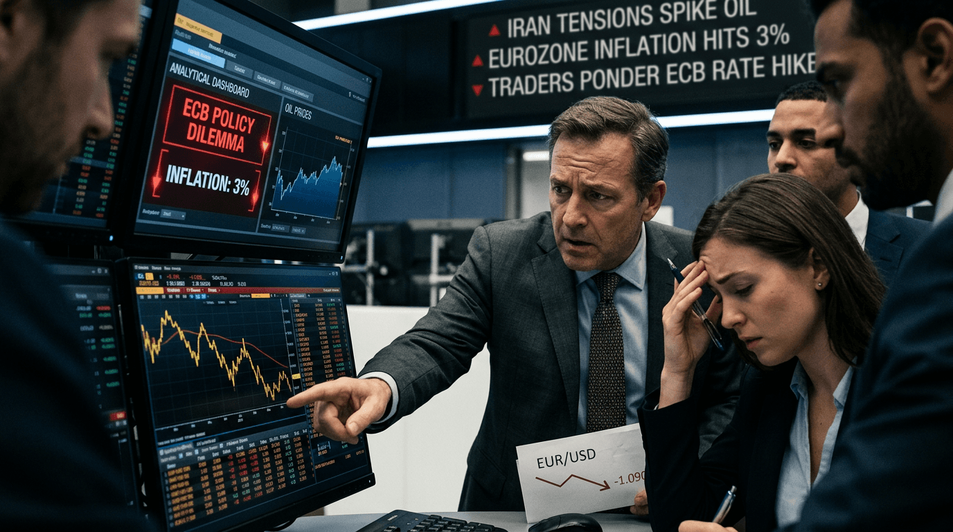 Euro Pressured as Oil Spike Revives ECB Inflation Worries and Stagflation Fears