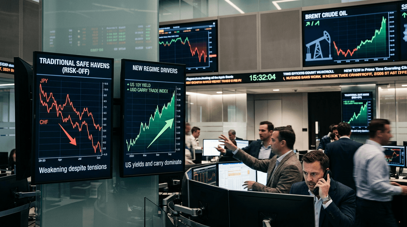 When Safe Havens Fail: Why Yen and Franc Weakened Amid Rising Geopolitical Risk