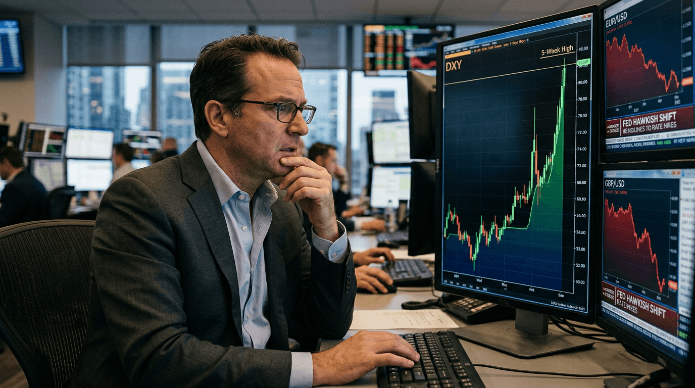 US Dollar Index Hits Five-Week High as Markets Embrace a Hawkish Fed