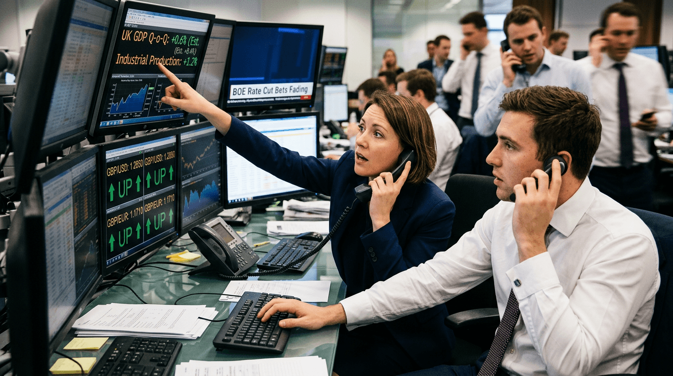 Sterling Rallies As Strong UK Data Forces Markets To Rethink BoE Rate Cuts