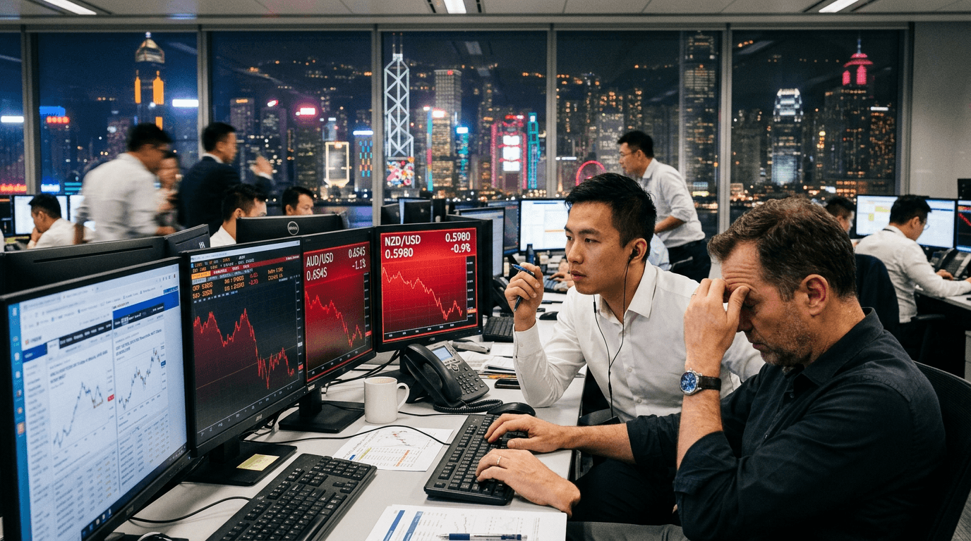AUD And NZD Under Pressure: China Weakness And Fed Hike Bets Drive FX Repricing