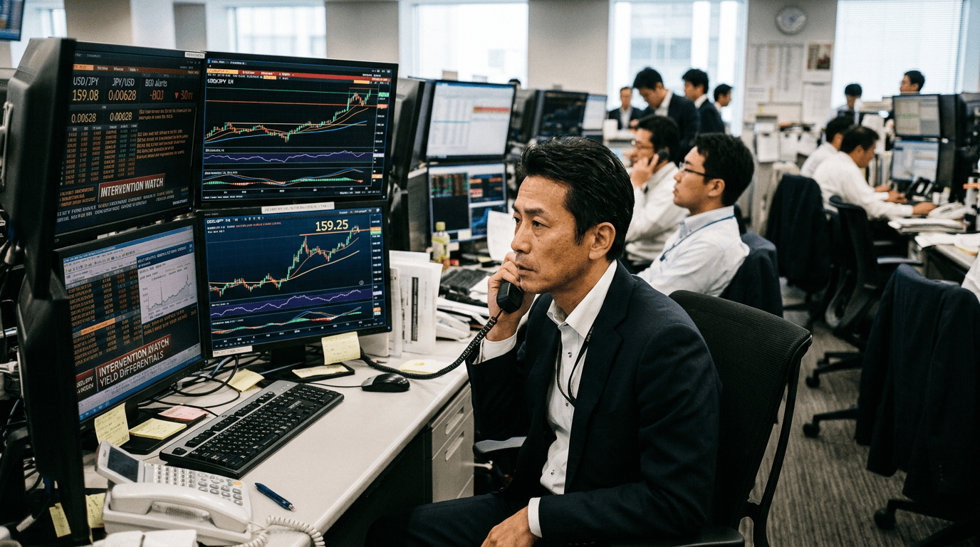 Yen Slides Past 159 vs USD as Yield Gap Trumps Haven Flows, Intervention Looms