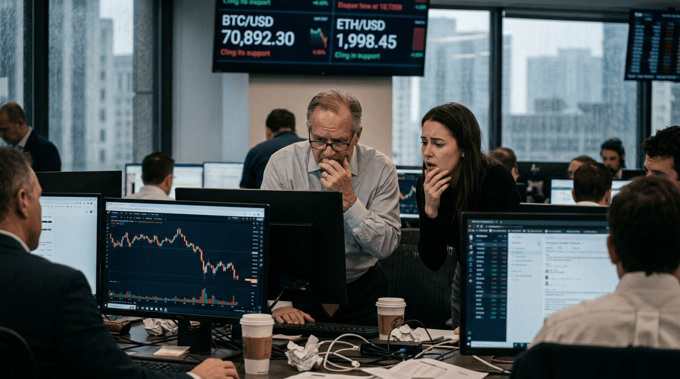 Bitcoin And Ethereum Test Key Supports As US–Iran Tensions Rattle Crypto