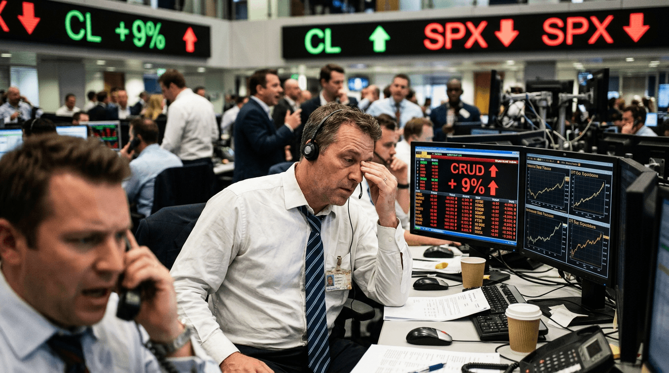 Oil Spike on US‑Iran Tensions Jolts Stocks and Shakes Fed Cut Bets