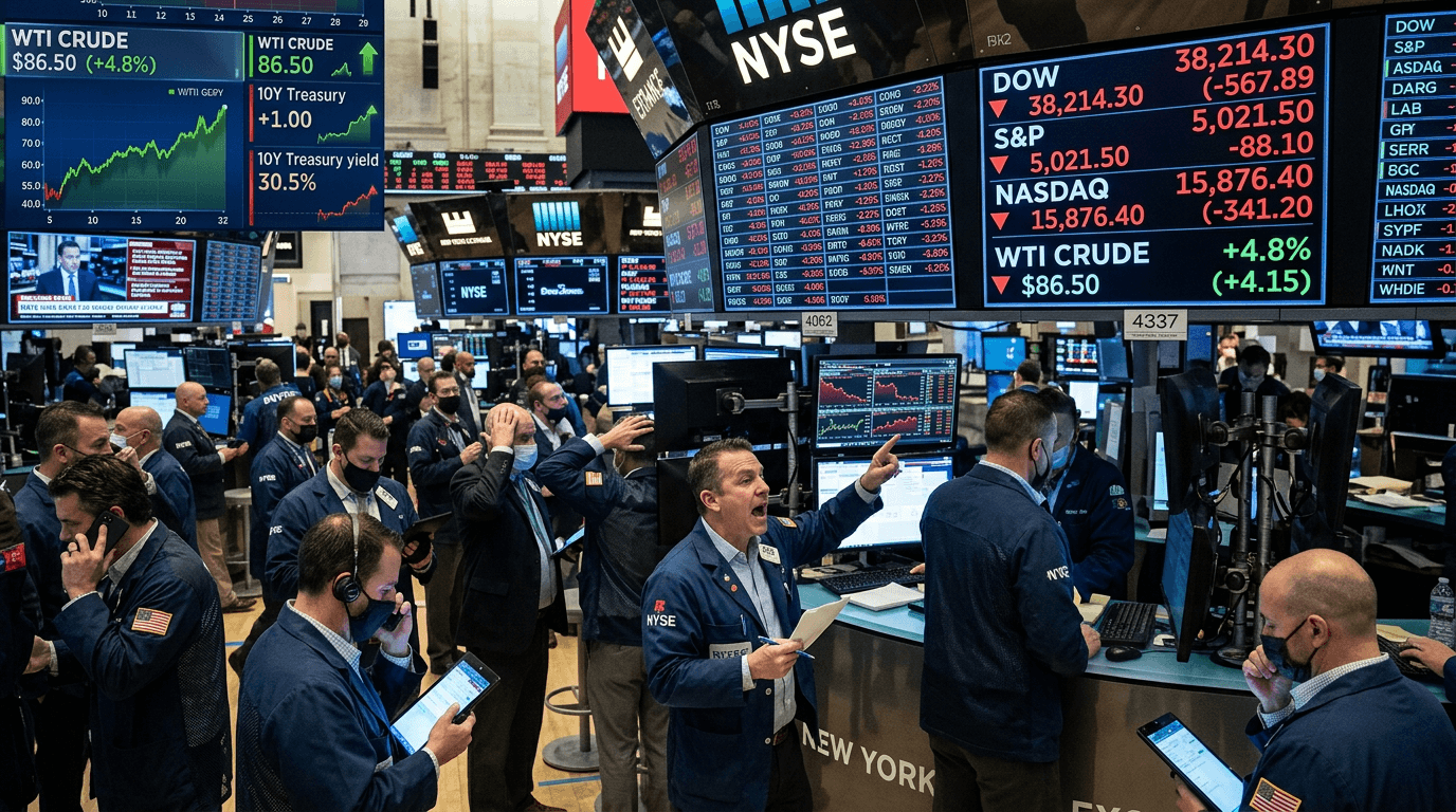 Energy Shock And Rates Repricing Rattle U.S. Equity Indices