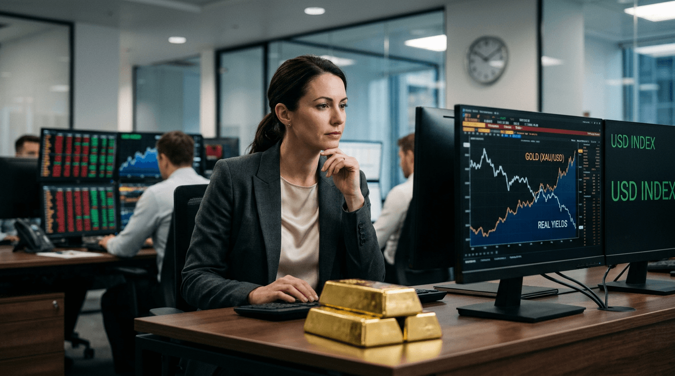 Gold Rebounds as Safe-Haven Flows and Lower Yields Offset Recent Losses