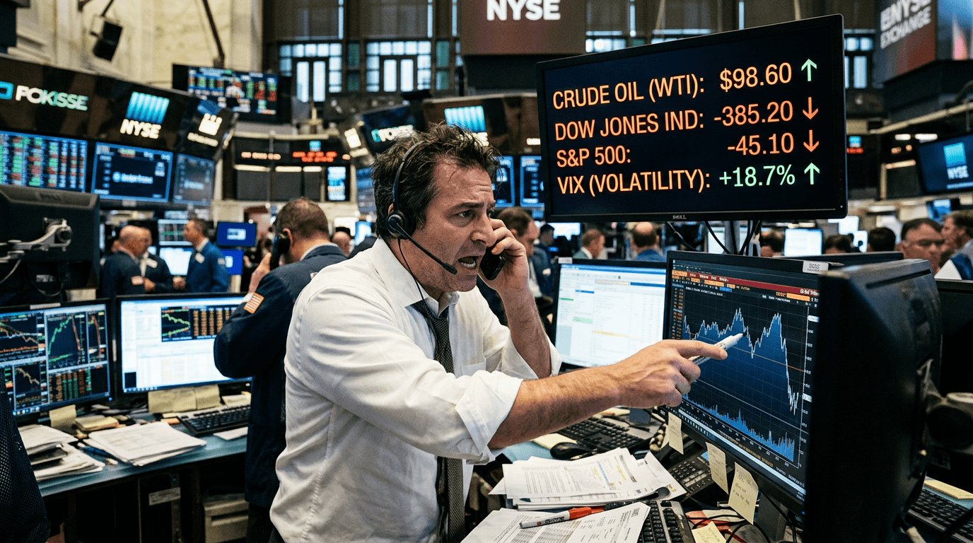 US Stocks Slip as Oil Shock Rekindles Inflation and Risk Fears