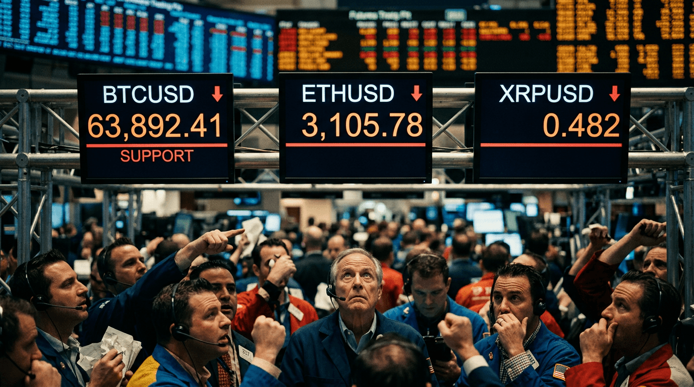 Crypto At A Crossroads: BTC, ETH and XRP Test Key Support After Pullback