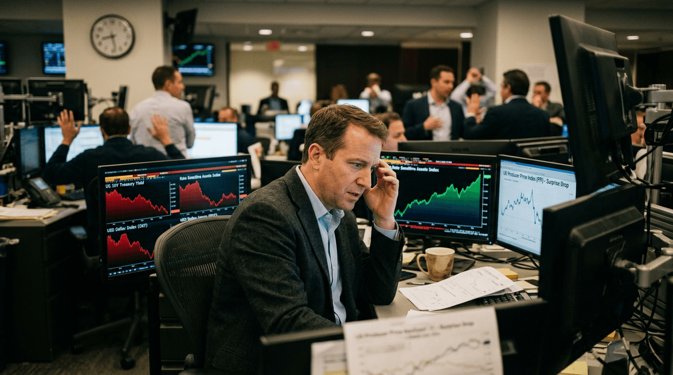 Softer US Producer Prices Jolt Dollar, Yields, and Risk Assets
