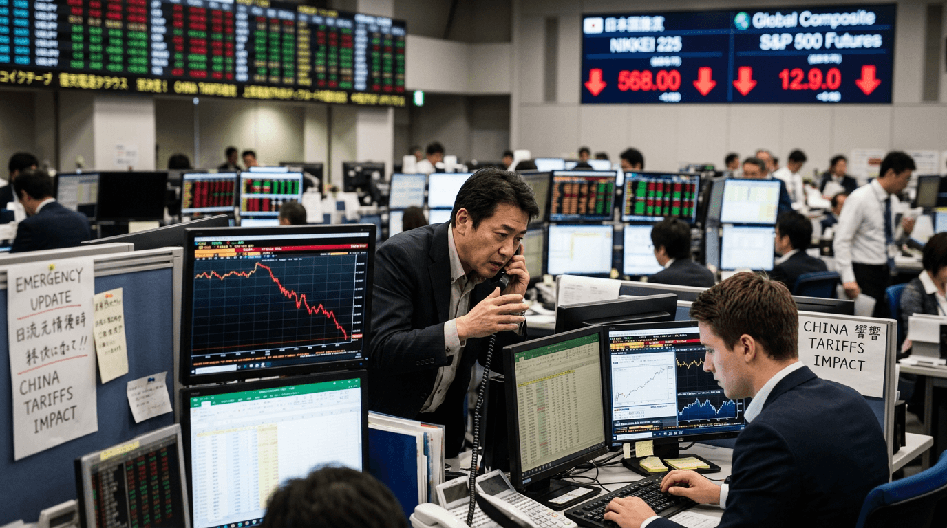 China’s 125% Tariff Shock: How Risk-Off Flows Are Reshaping FX and Indices