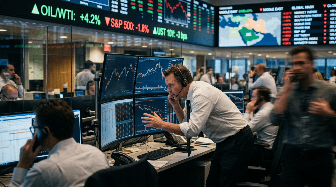 Oil Spike, Stocks Slide: How Middle East Tensions Are Repricing Risk