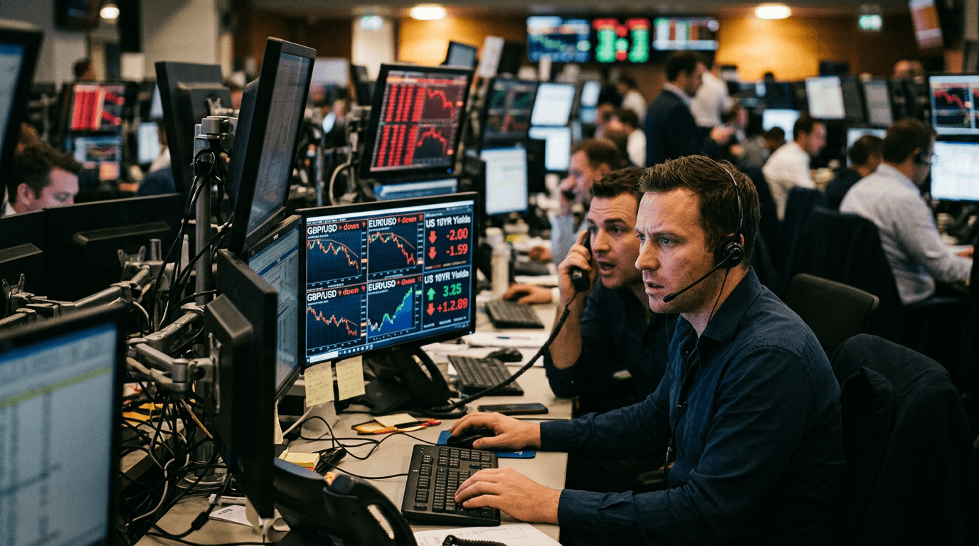 Euro And Pound Slip As Safe-Haven Flows And Yields Power The Dollar