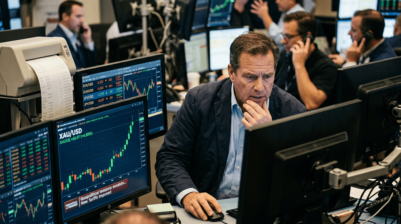 Safe-Haven Bid Lifts Gold as Geopolitics and Tariffs Bite