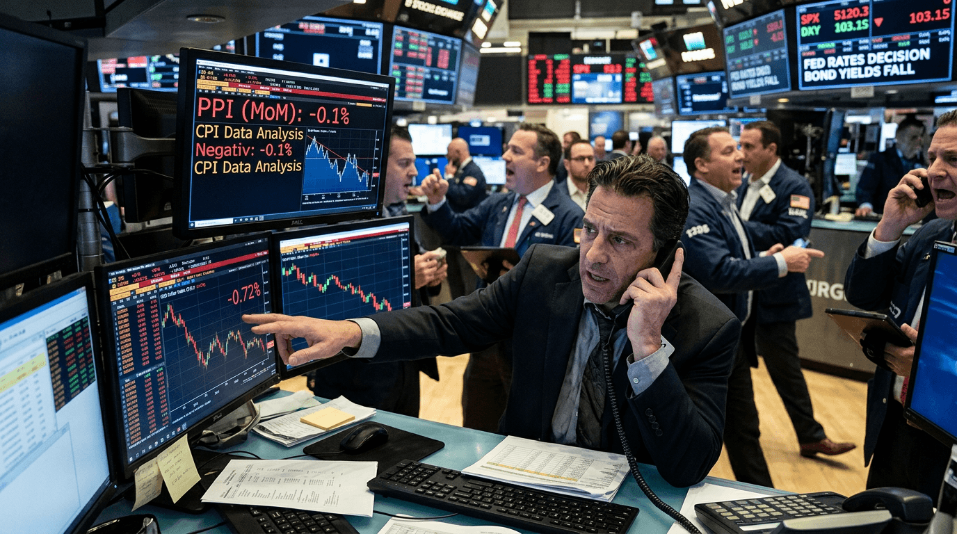 US PPI Shock: What a Surprise Contraction Means for the Fed, Yields, and FX