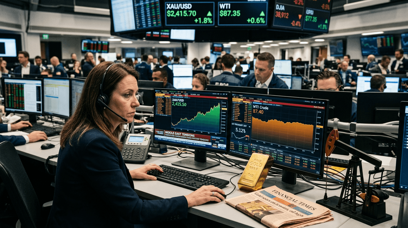 Gold Shines, Oil Stays Elevated: How Iran–Israel Tensions Are Repricing Risk