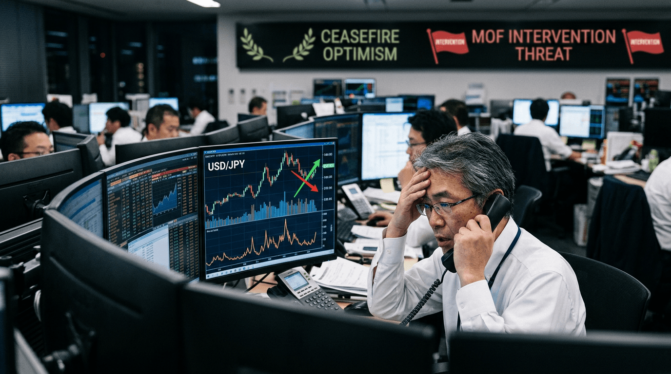 Yen Trapped at Multi‑Decade Lows: Ceasefire Relief vs Japan’s Intervention Threat