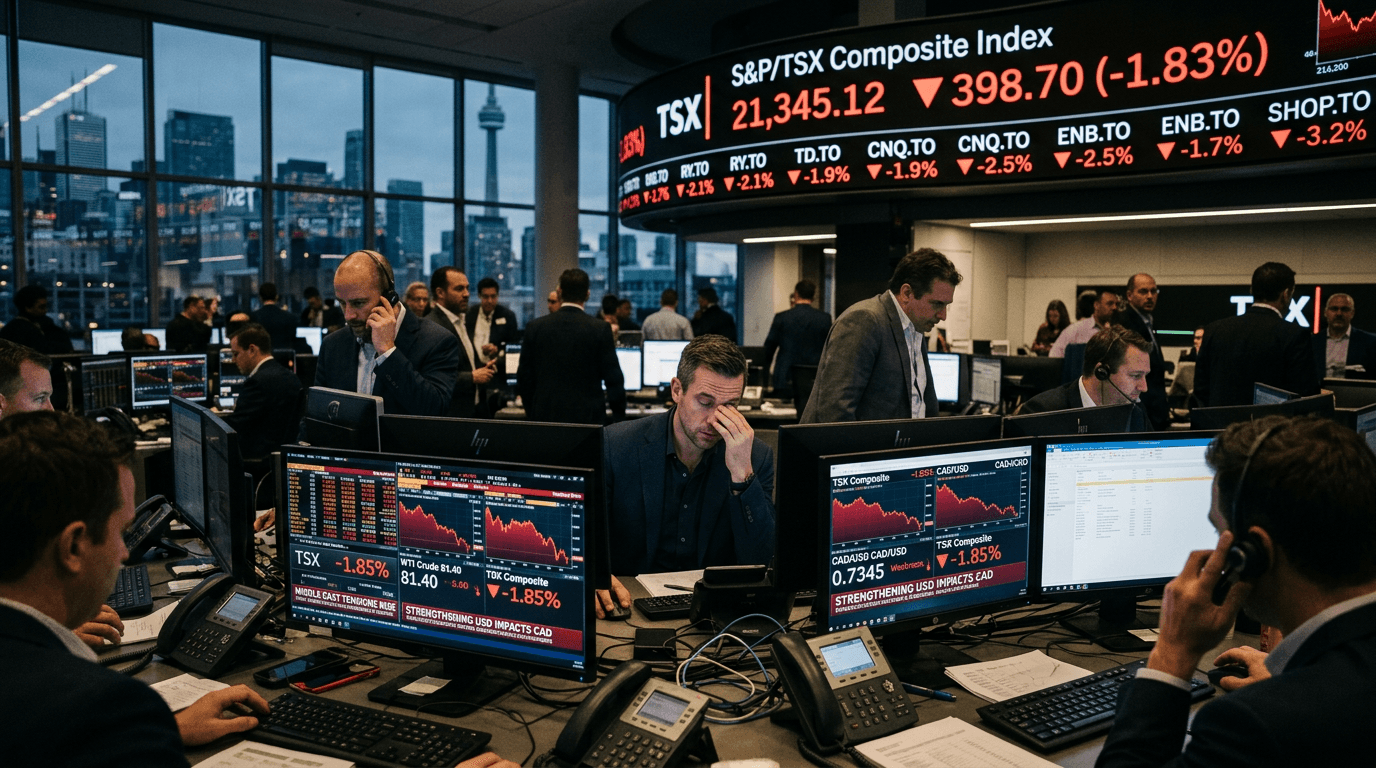 Why Canadian Stocks and the Loonie Are Under Pressure Right Now