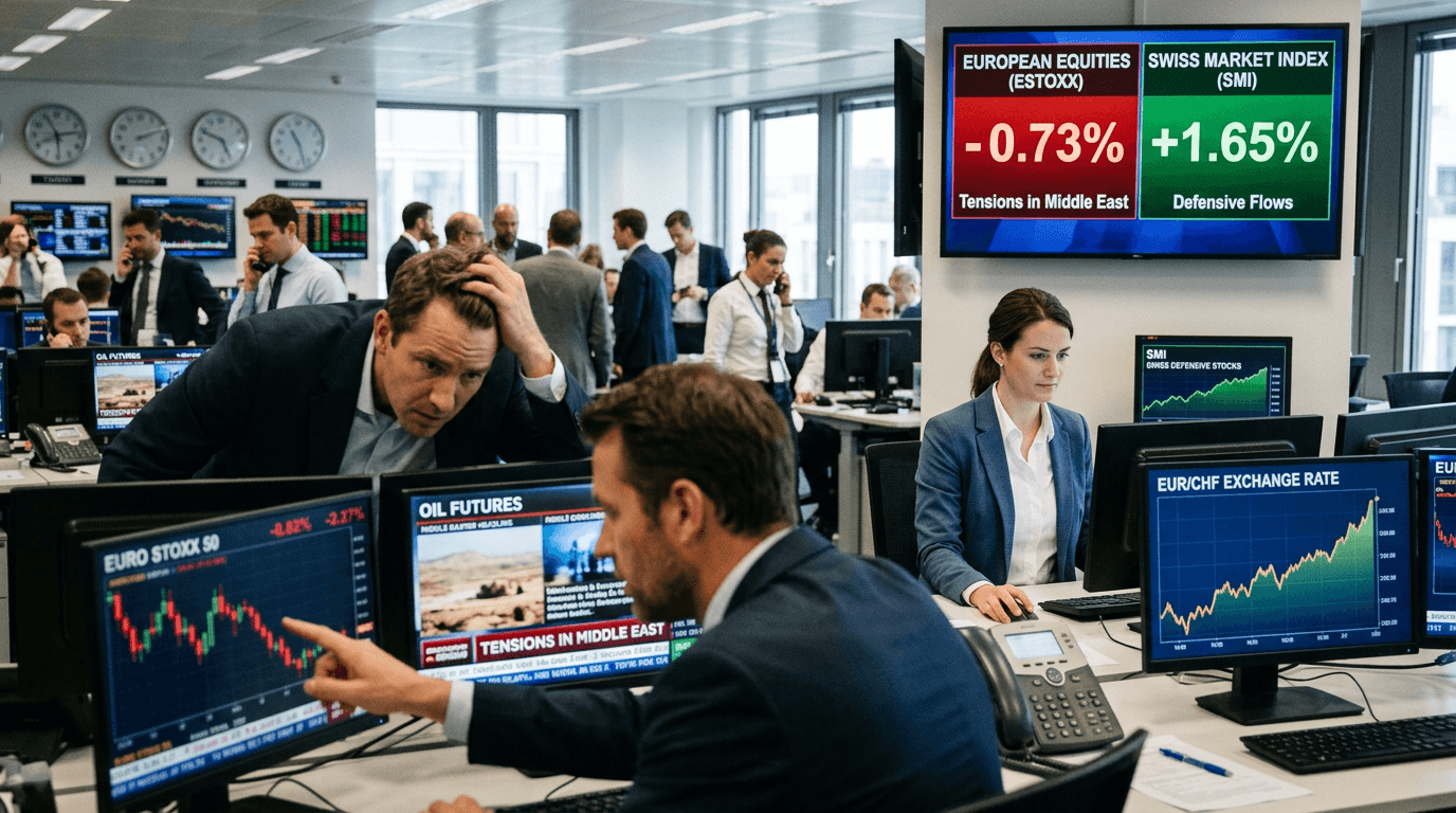 Why European Stocks Fell While Swiss Markets Rose On Geopolitical Jitters