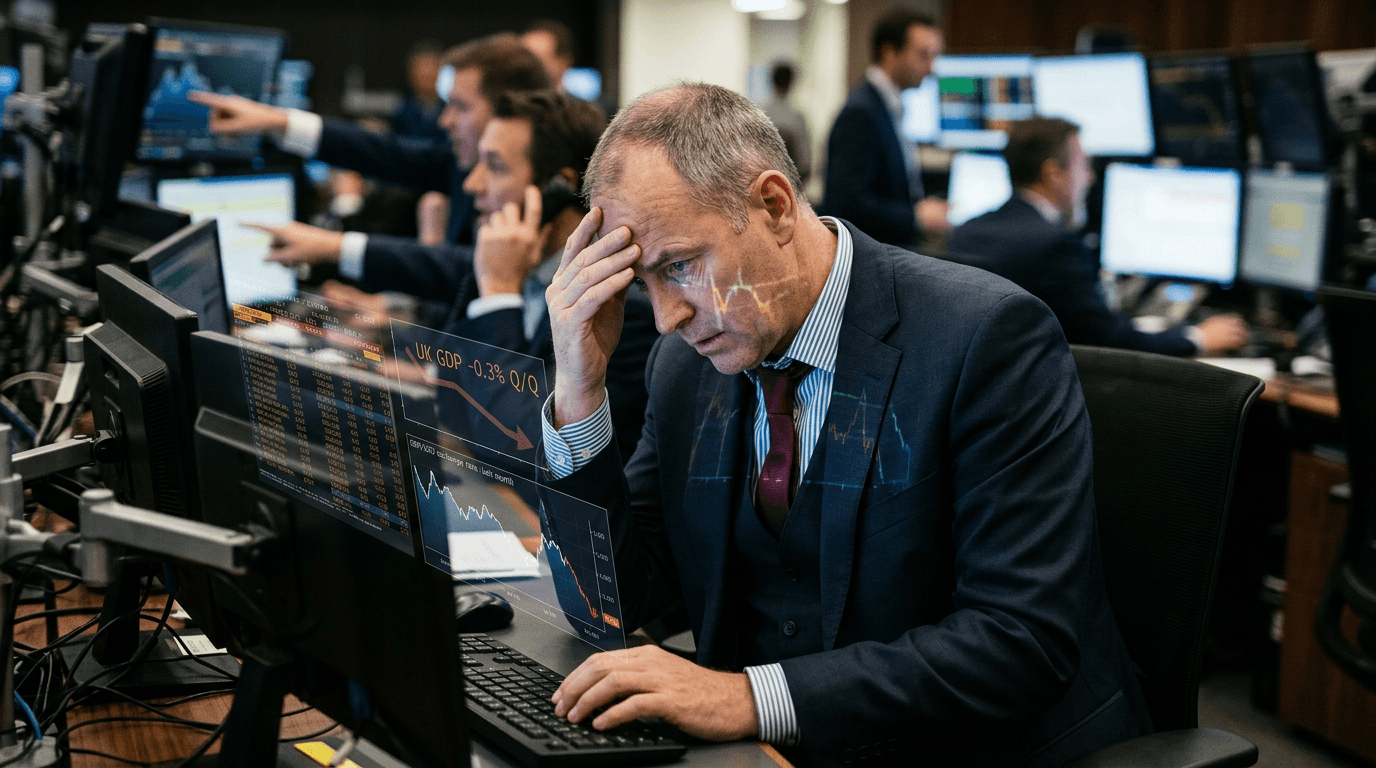 Sterling Slips as UK Growth Contracts: What Traders Need to Know