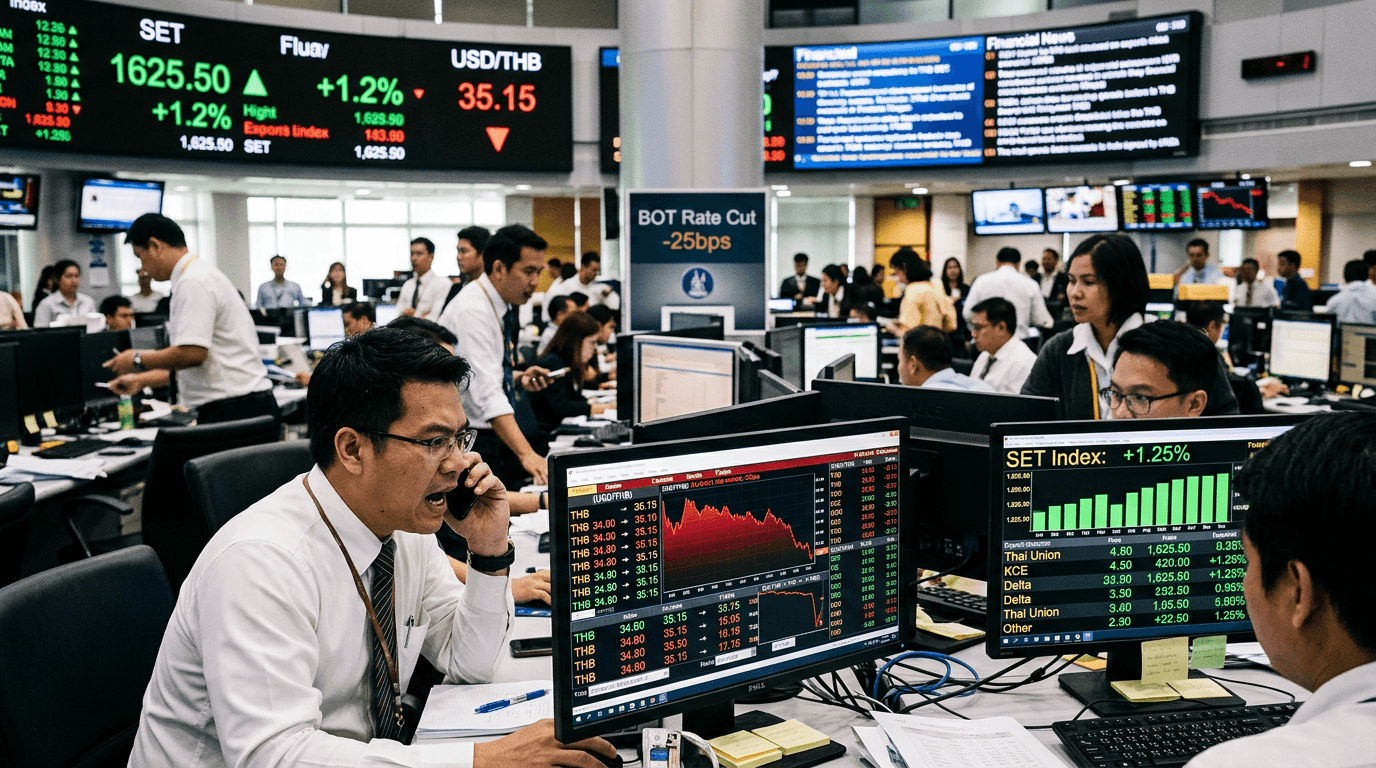 Bank of Thailand’s Export Push: Rate Cut Lifts Equities, Pressures the Baht