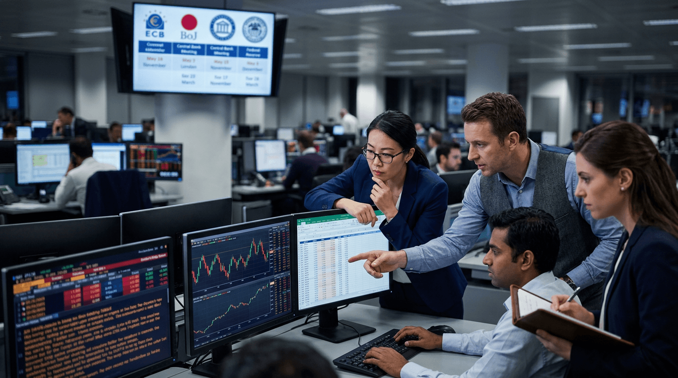 Dollar On The Back Foot: How Asia and Europe Are Trading a Central-Bank Deluge