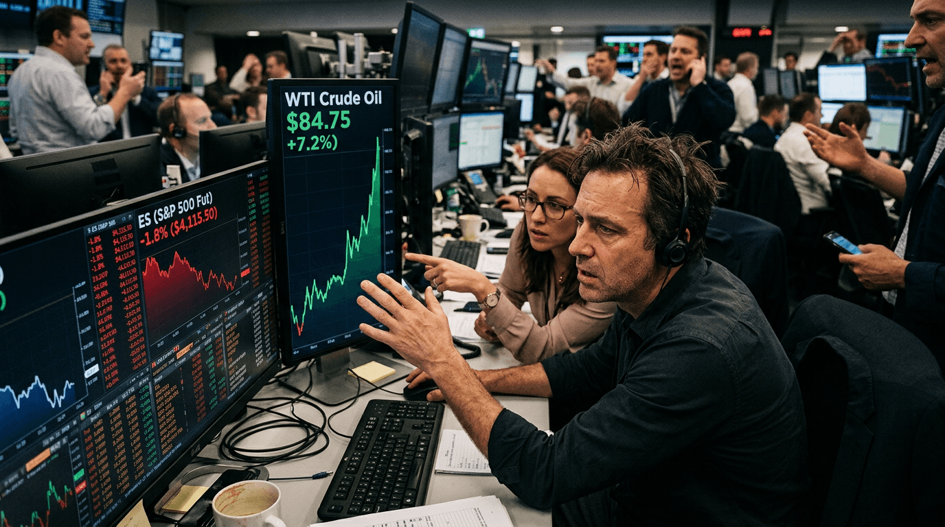 Oil Surge, Hotter Risks: How Spiking Crude Is Reshaping Futures and Equities