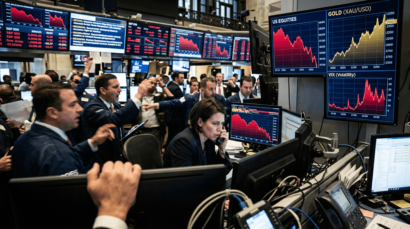 Risk-Off Returns: Why US Stocks Are Sliding While Gold Holds Its Ground