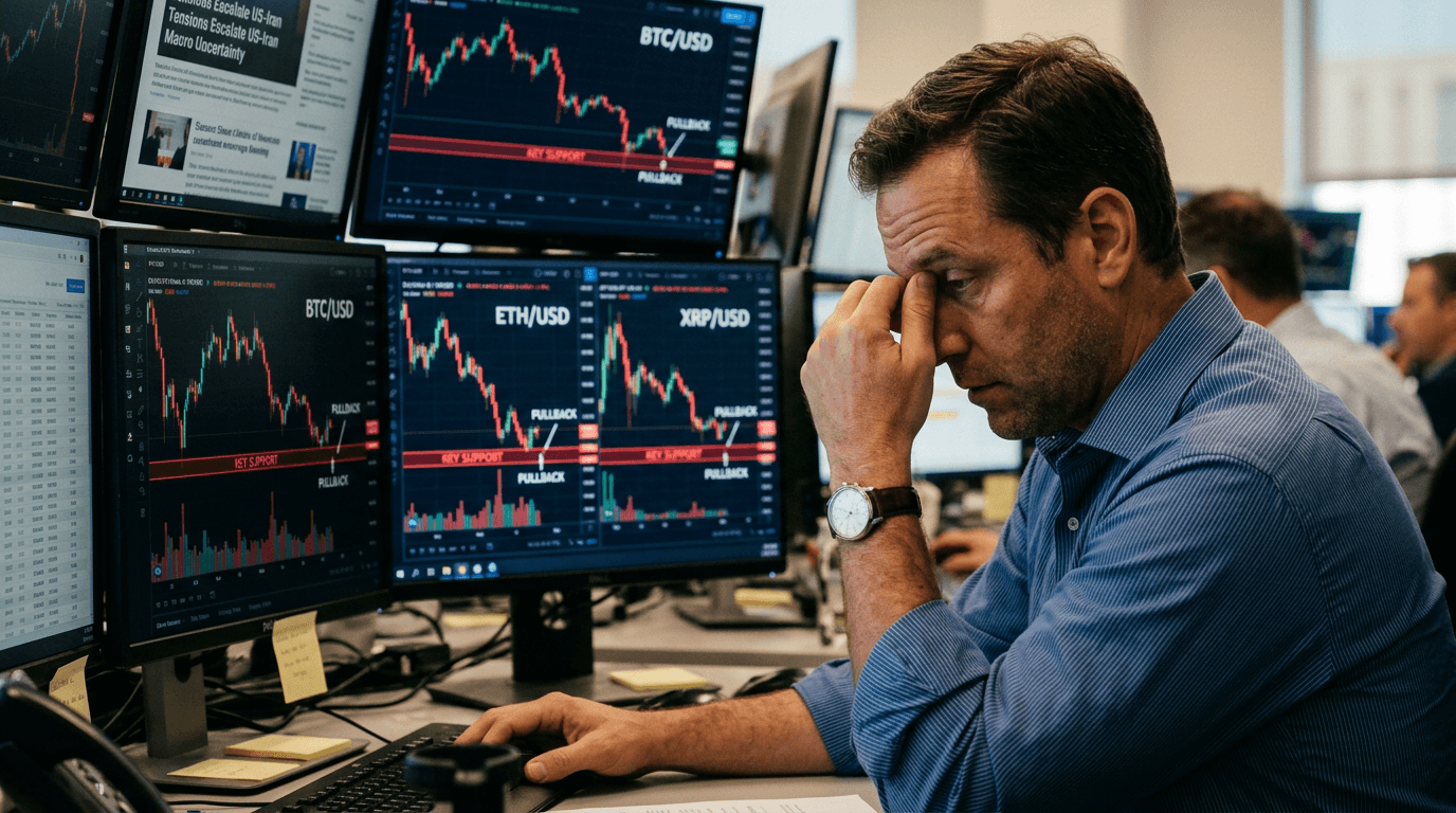 Crypto’s Balancing Act: Major Coins Test Support Amid Geopolitical Jitters