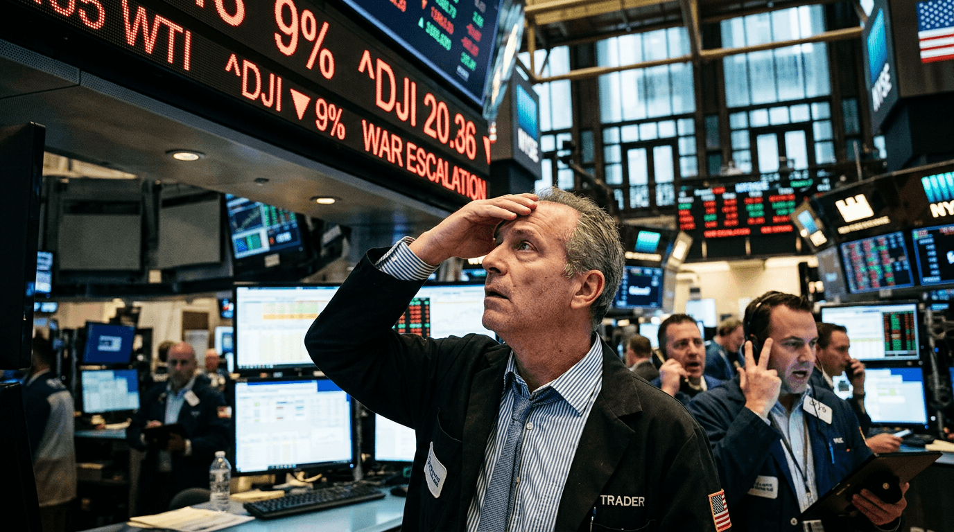 Oil Spike, War Jitters: How a 9% Crude Surge Hammered U.S. Stocks and Futures