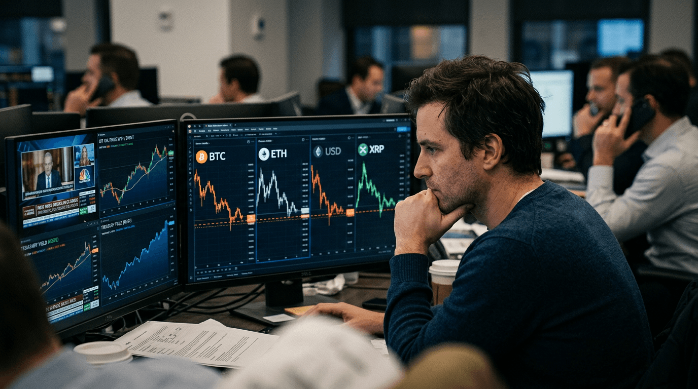Crypto’s Balancing Act: BTC, ETH and XRP Test Support as Fed and Geopolitics Loom